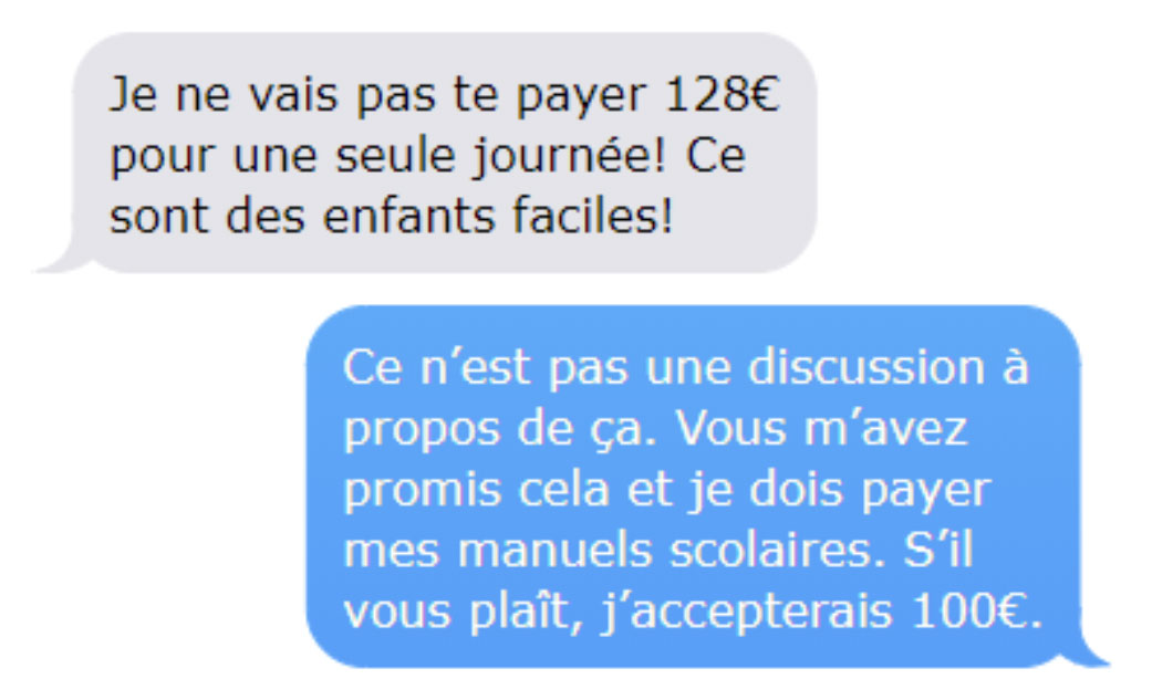 Une mère refuse de payer la baby-sitter parce qu’elle a eu « de la glace gratuite et une journée de plaisir », alors elle lui montre ses textos « supprimés »