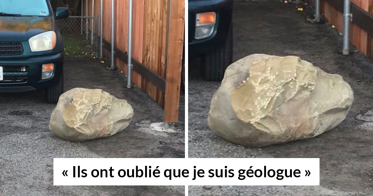 Cette géologue a pris sa revanche sur un voisin saoul qui a bloqué sa voiture avec une immense roche