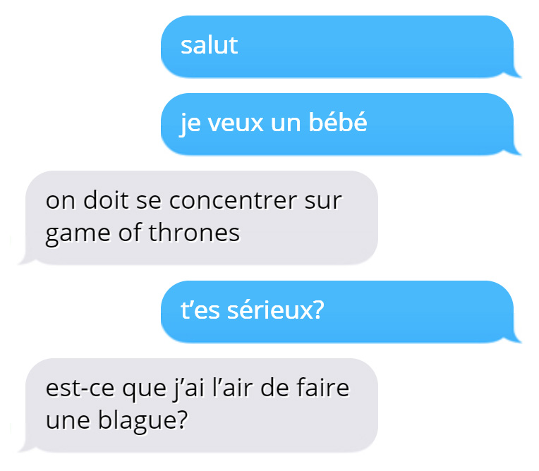 14 Meilleures Reponses Au Defi Texte Je Veux Un Bebe A Ton Petit Ami Ipnoze
