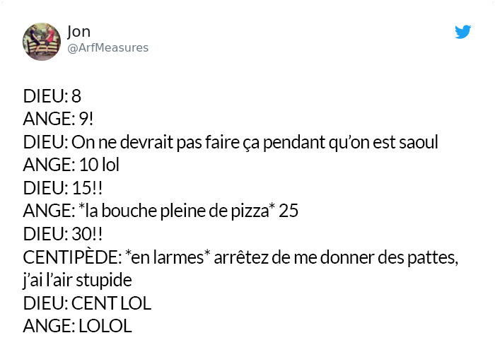 Des gens ont imaginé à quoi Dieu pensait quand il a créé des choses spécifiques et c’est hilarant
