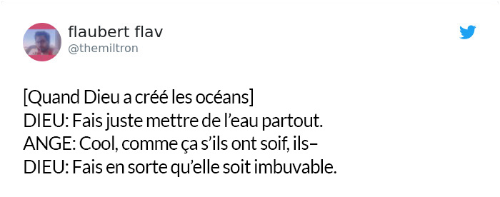 Des gens ont imaginé à quoi Dieu pensait quand il a créé des choses spécifiques et c’est hilarant