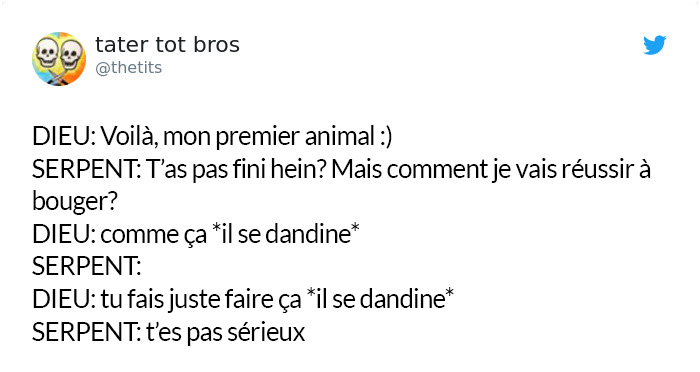 Des gens ont imaginé à quoi Dieu pensait quand il a créé des choses spécifiques et c’est hilarant