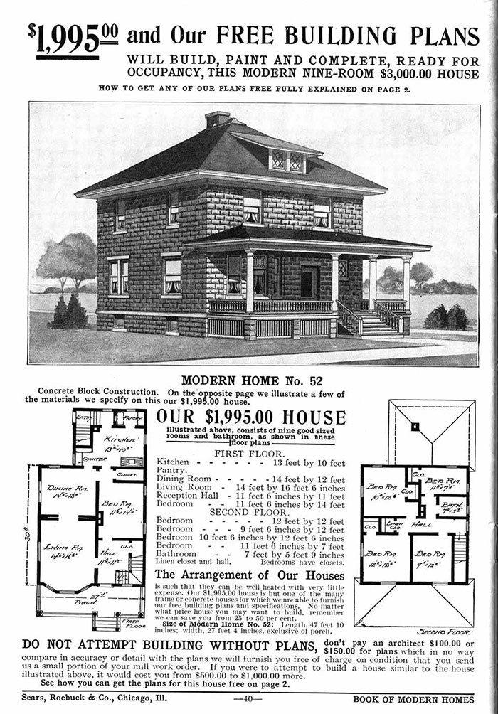 Les gens avaient l’habitude de commander des « maisons en kit » d’un catalogue Sears du début des années 1900 et certaines sont toujours debout