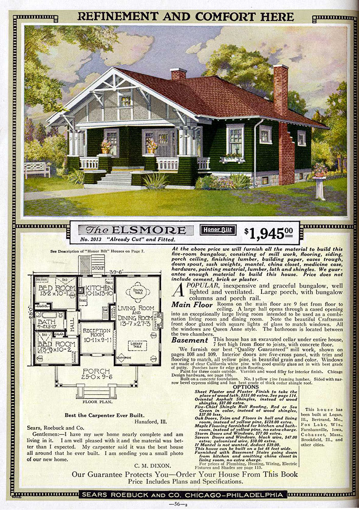 Les gens avaient l’habitude de commander des « maisons en kit » d’un catalogue Sears du début des années 1900 et certaines sont toujours debout