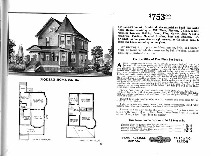Les gens avaient l’habitude de commander des « maisons en kit » d’un catalogue Sears du début des années 1900 et certaines sont toujours debout