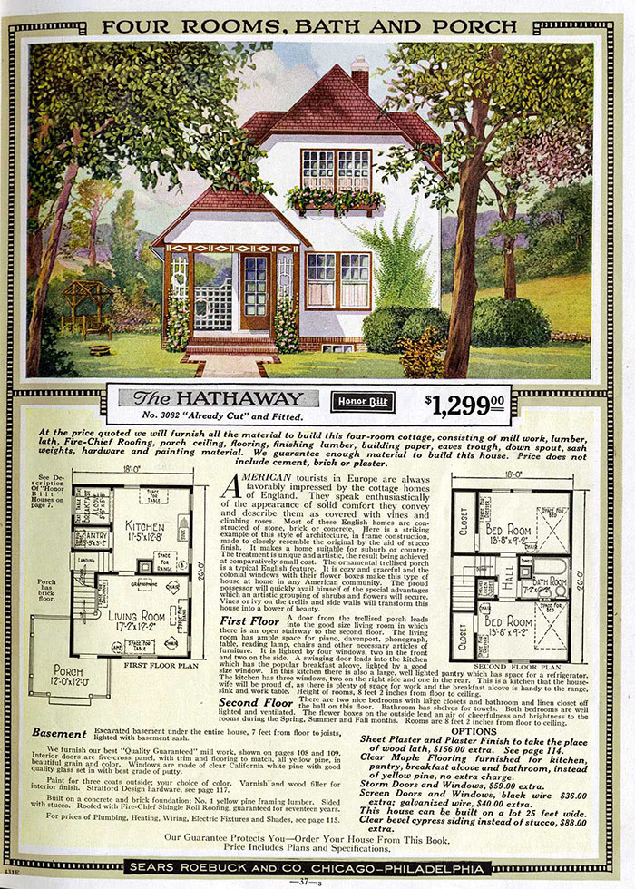 Les gens avaient l’habitude de commander des « maisons en kit » d’un catalogue Sears du début des années 1900 et certaines sont toujours debout