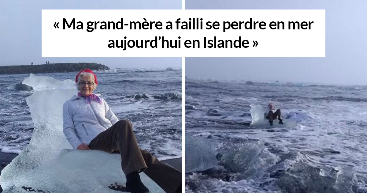 Une grand-mère a dérivé paisiblement sur un iceberg après avoir décidé de prendre quelques photos