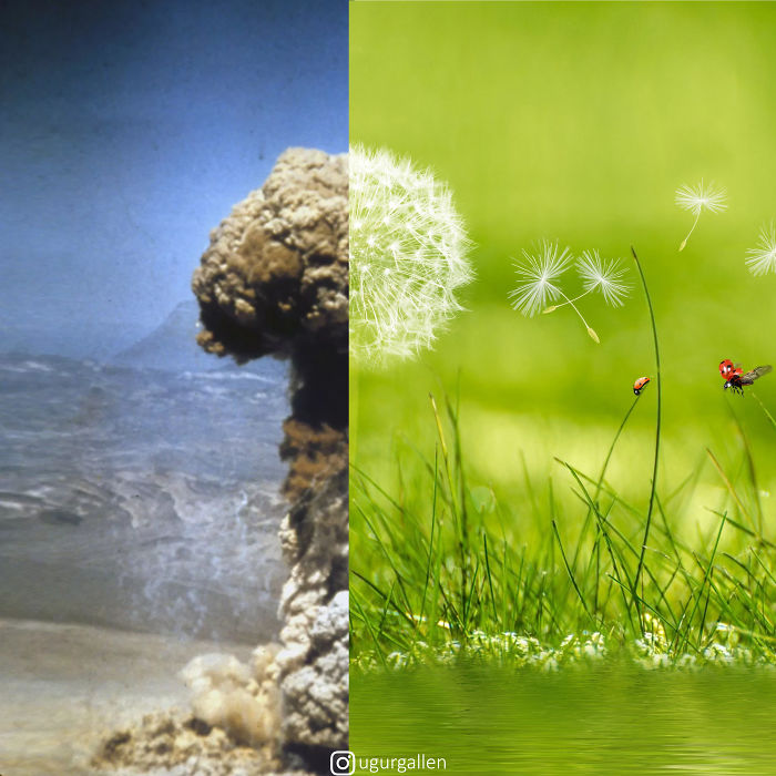 22 montages photo percutants qui montrent le contraste entre les deux mondes dans lesquels nous vivons