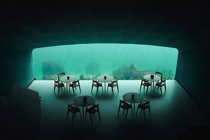 Un restaurant sous-marin a été inauguré en Norvège et il est hallucinant