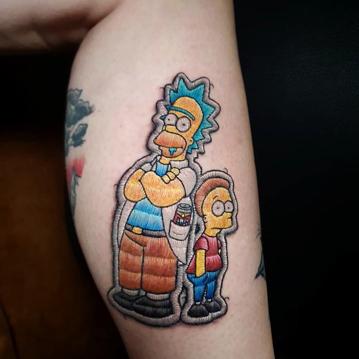 33 tatouages broderie qui ont apporté la célébrité à cet artiste brésilien