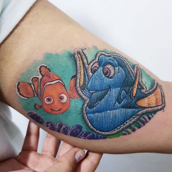 33 tatouages broderie qui ont apporté la célébrité à cet artiste brésilien