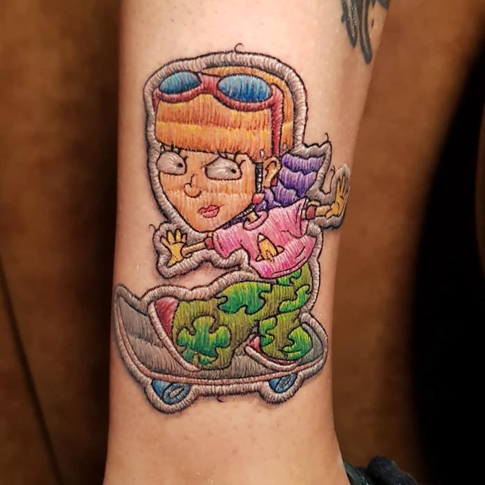 33 tatouages broderie qui ont apporté la célébrité à cet artiste brésilien