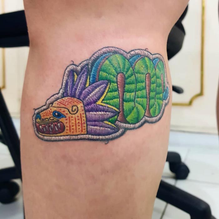 33 tatouages broderie qui ont apporté la célébrité à cet artiste brésilien