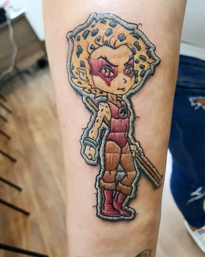 33 tatouages broderie qui ont apporté la célébrité à cet artiste brésilien