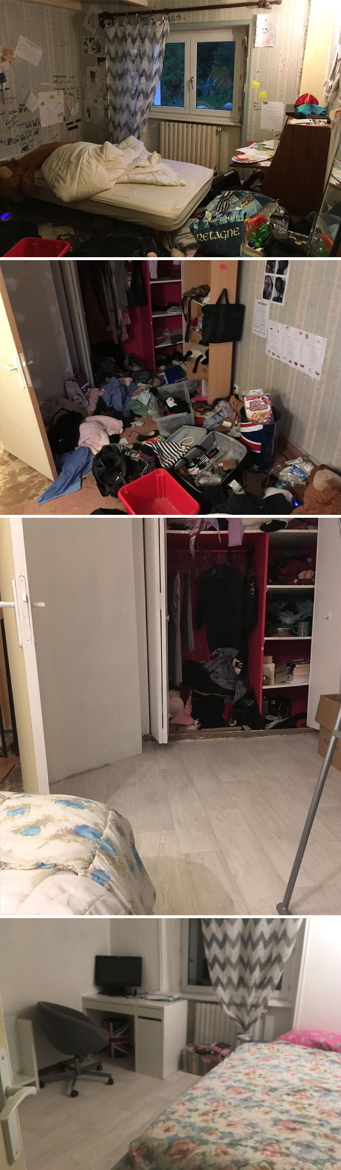 22 photos avant et après de chambres de personnes souffrant de dépression