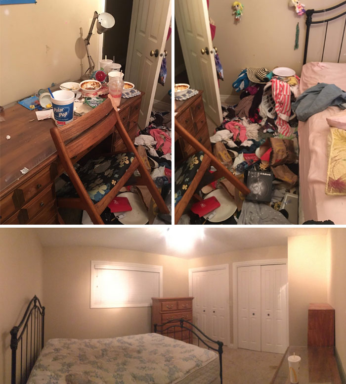 22 photos avant et après de chambres de personnes souffrant de dépression