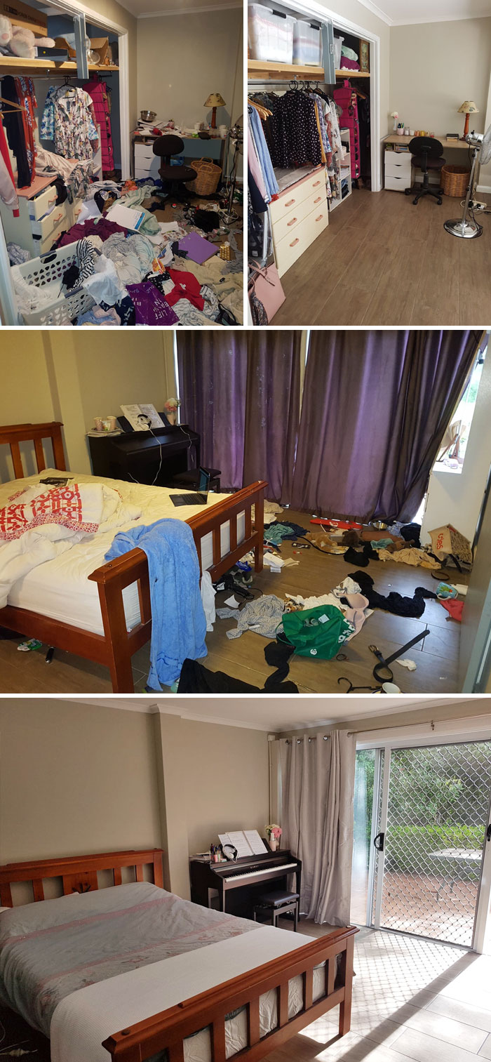 22 photos avant et après de chambres de personnes souffrant de dépression