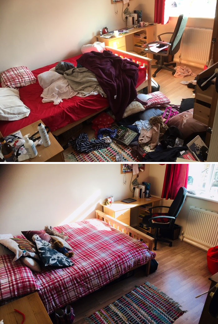 22 photos avant et après de chambres de personnes souffrant de dépression