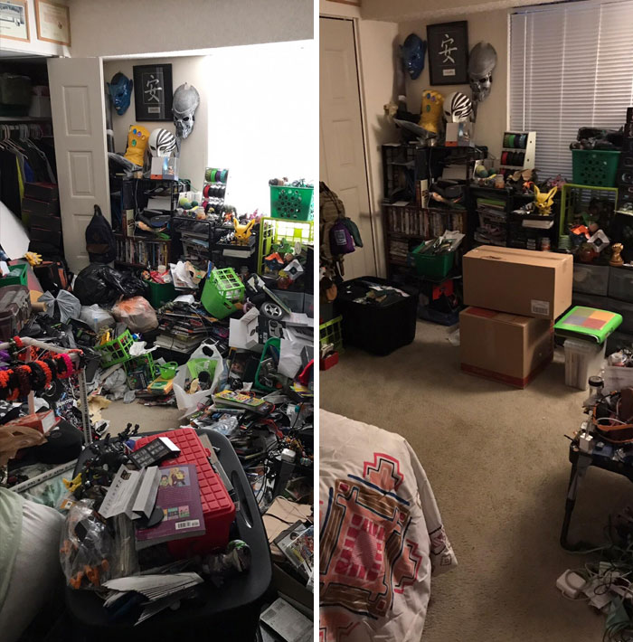 22 photos avant et après de chambres de personnes souffrant de dépression