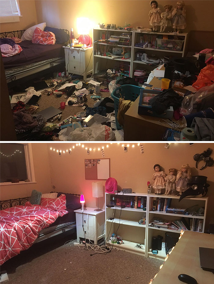 22 photos avant et après de chambres de personnes souffrant de dépression