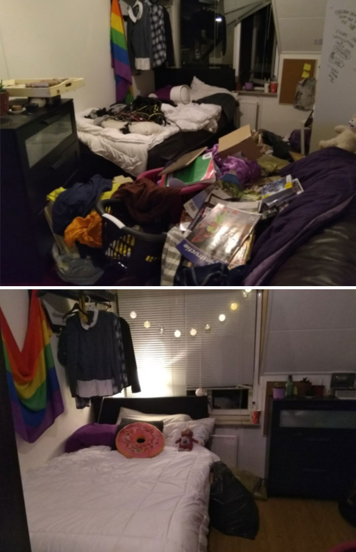 22 photos avant et après de chambres de personnes souffrant de dépression