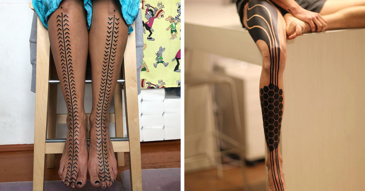22 tatouages sur les jambes les plus épiques