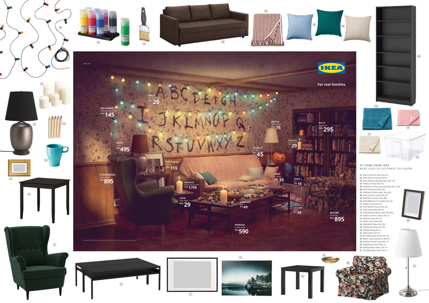 IKEA a recréé les salons célèbres des Simpson, Friends et Stranger Things avec ses produits