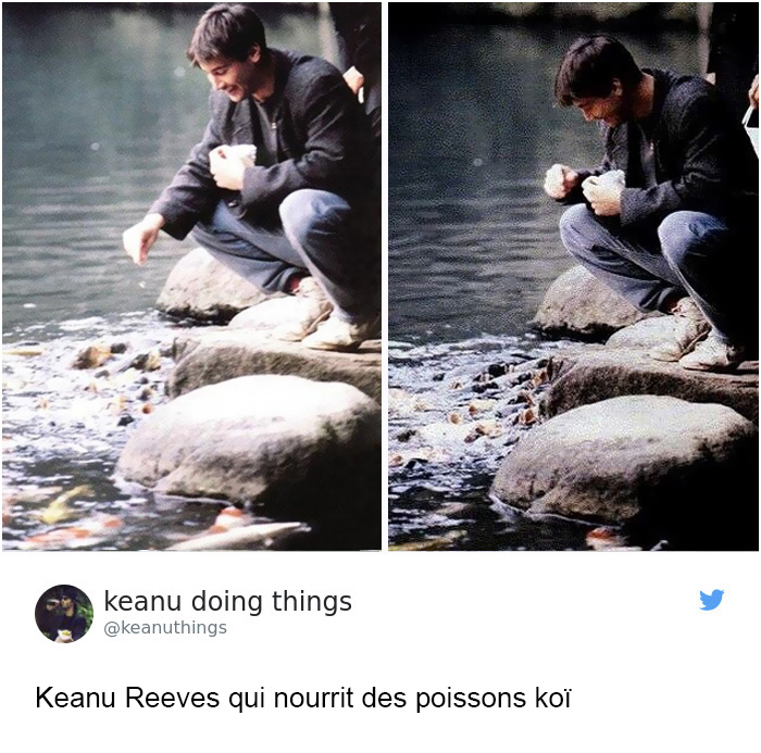 Keanu Reeves est le nouveau visage de la gamme pour hommes de Saint Laurent et les internautes adorent