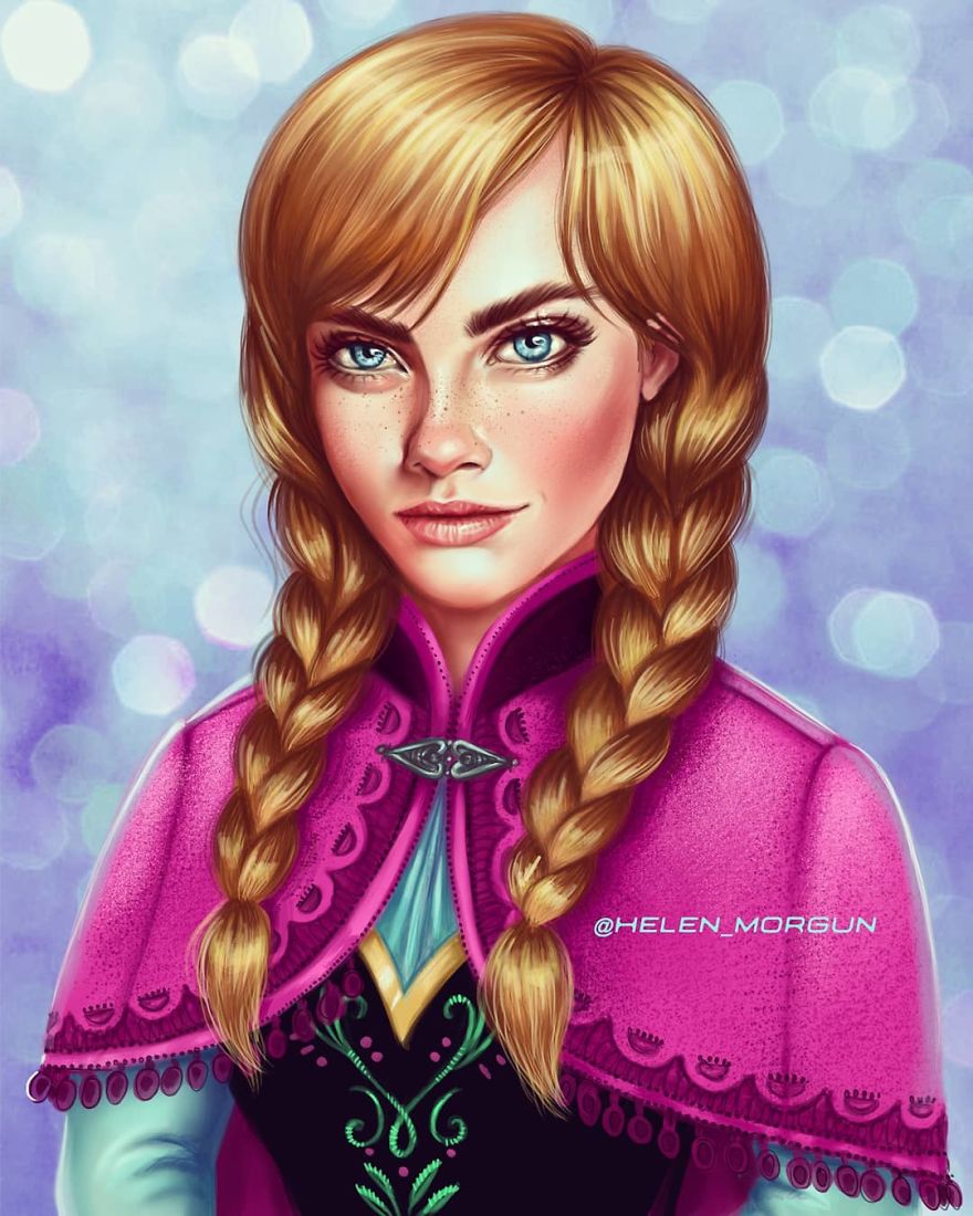 Cette artiste a montré quelles princesses Disney devraient être incarnées par vos célébrités préférées