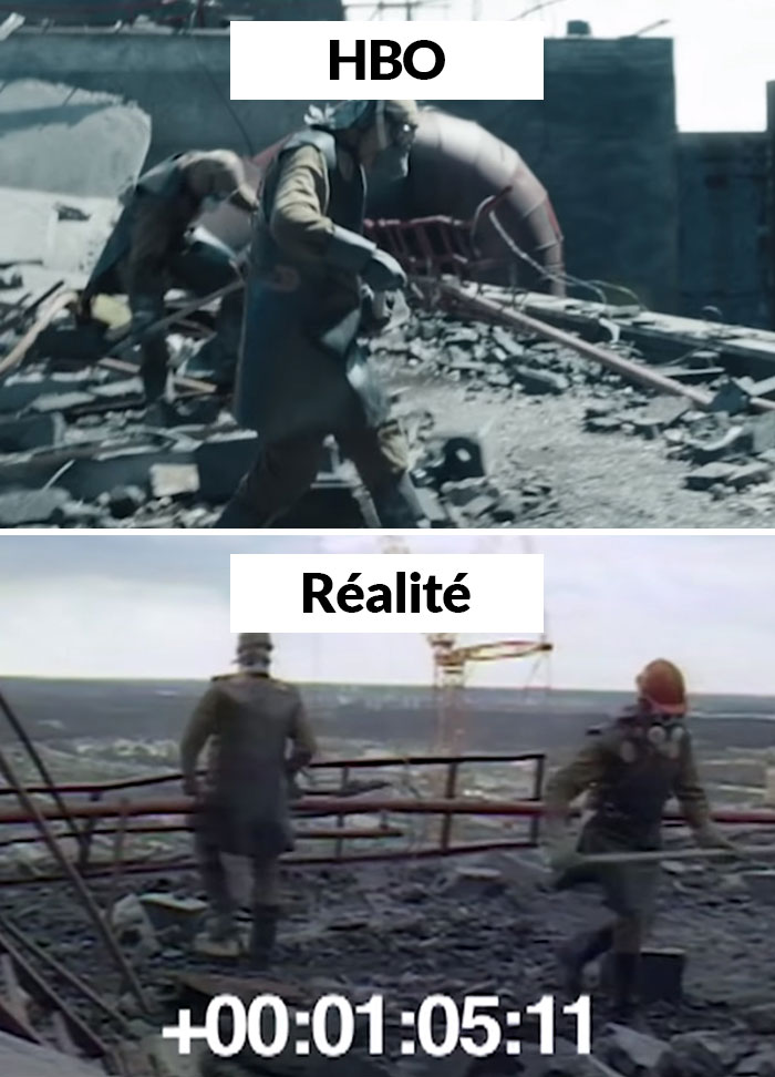 20 comparaisons côte à côte du vrai Tchernobyl vs celui présenté dans l’émission de HBO