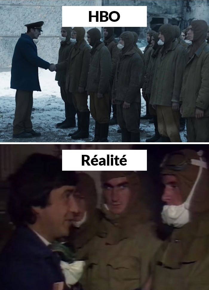 20 comparaisons côte à côte du vrai Tchernobyl vs celui présenté dans l’émission de HBO