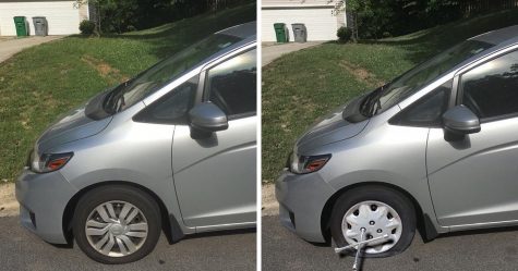 Ce mec a photoshopé une crevaison sur sa voiture pour ne pas travailler