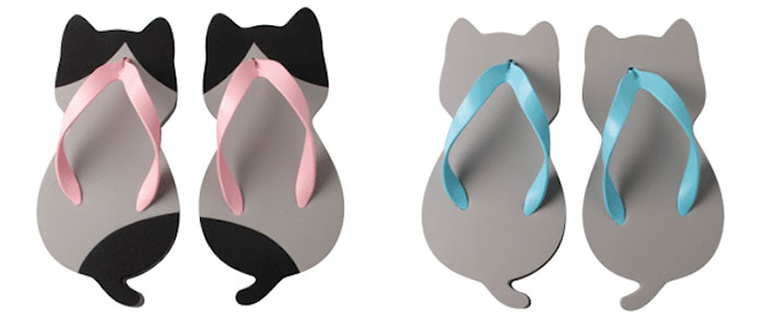 Ces sandales en forme de chat ont été créées par une entreprise japonaise et elles sont adorables