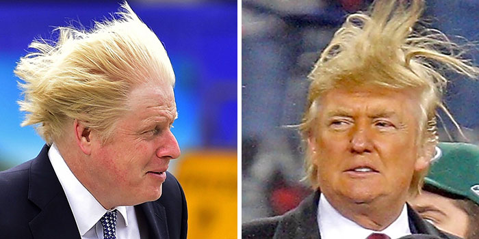Des gens ont placé Trump et Boris Johnson côte à côte et la ressemblance est frappante (9 images)