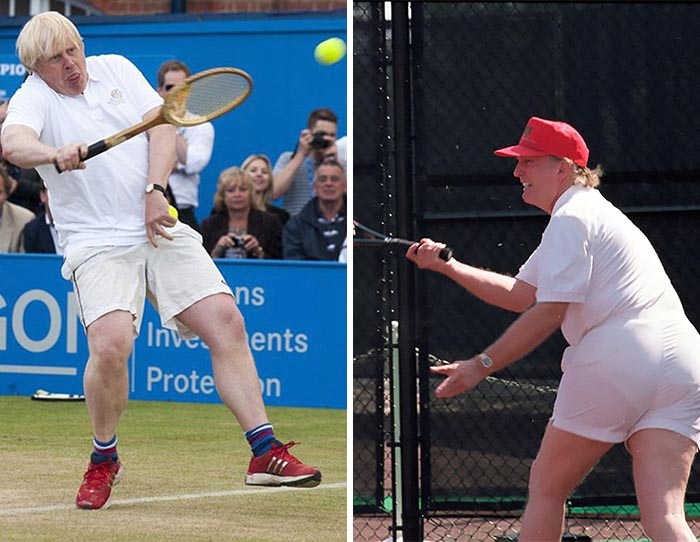 Des gens ont placé Trump et Boris Johnson côte à côte et la ressemblance est frappante (9 images)