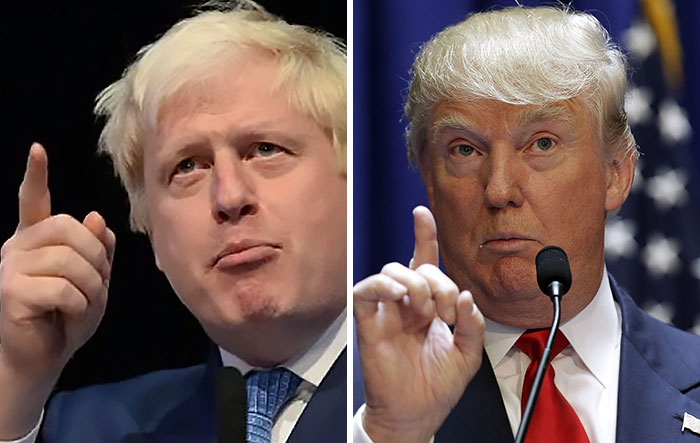 Des gens ont placé Trump et Boris Johnson côte à côte et la ressemblance est frappante (9 images)