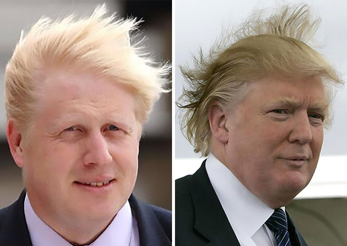 Des gens ont placé Trump et Boris Johnson côte à côte et la ressemblance est frappante (9 images)