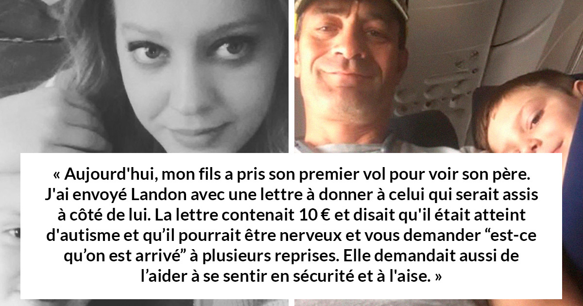 Un garçon autiste de 7 ans qui volait seul avec 10 € et une note expliquant son état a rencontré le meilleur voisin de siège