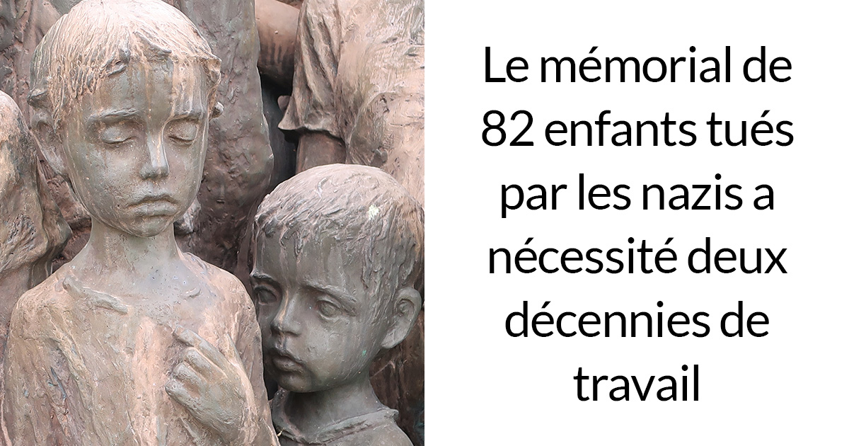 Ce mémorial obsédant commémore 82 enfants qui ont été livrés aux nazis et tués