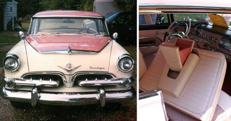 Cette voiture Dodge était fabriquée dans les années 50 et était conçue uniquement pour les femmes