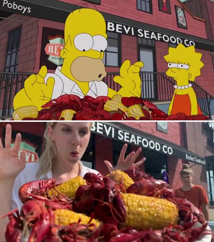 Deux touristes suisses ont recréé l’épisode des Simpson du tour gastronomique de Homer dans 54 restaurants de La Nouvelle-Orléans scène par scène
