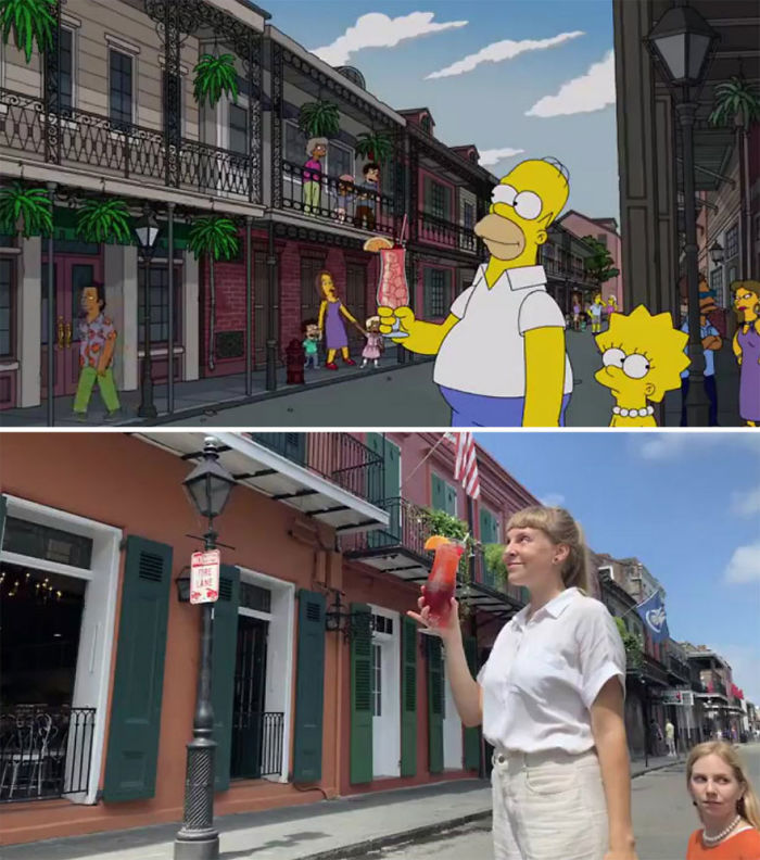 Deux touristes suisses ont recréé l’épisode des Simpson du tour gastronomique de Homer dans 54 restaurants de La Nouvelle-Orléans scène par scène