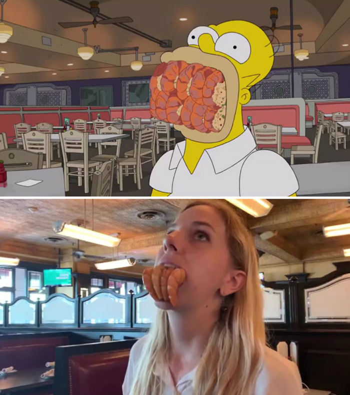 Deux touristes suisses ont recréé l’épisode des Simpson du tour gastronomique de Homer dans 54 restaurants de La Nouvelle-Orléans scène par scène