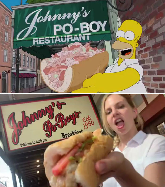 Deux touristes suisses ont recréé l’épisode des Simpson du tour gastronomique de Homer dans 54 restaurants de La Nouvelle-Orléans scène par scène