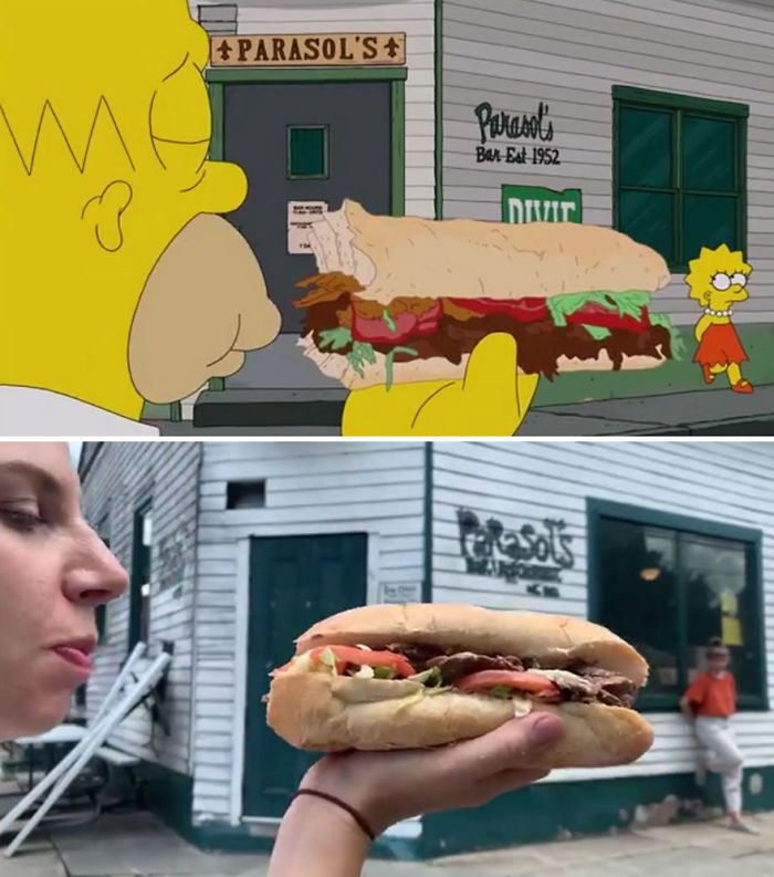 Deux touristes suisses ont recréé l’épisode des Simpson du tour gastronomique de Homer dans 54 restaurants de La Nouvelle-Orléans scène par scène