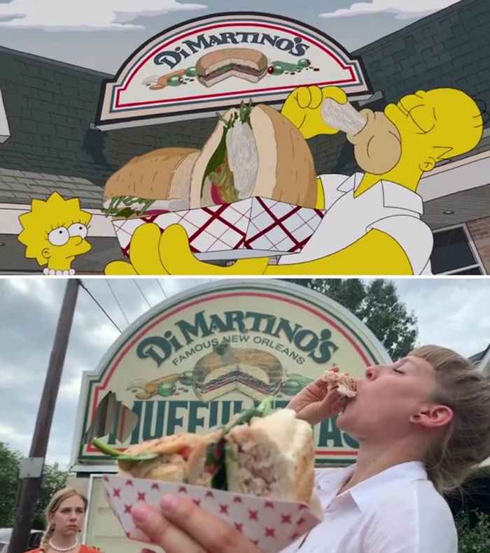 Deux touristes suisses ont recréé l’épisode des Simpson du tour gastronomique de Homer dans 54 restaurants de La Nouvelle-Orléans scène par scène