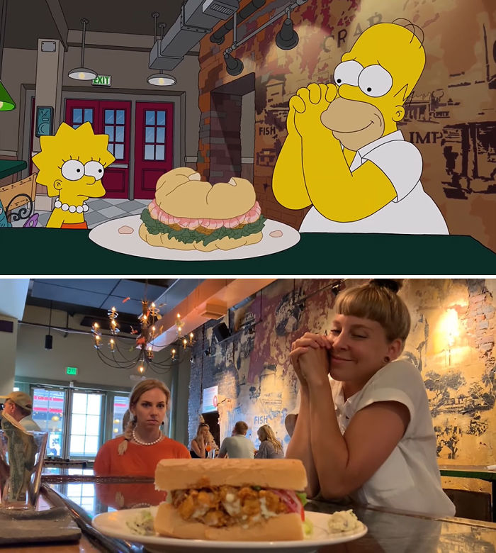 Deux touristes suisses ont recréé l’épisode des Simpson du tour gastronomique de Homer dans 54 restaurants de La Nouvelle-Orléans scène par scène