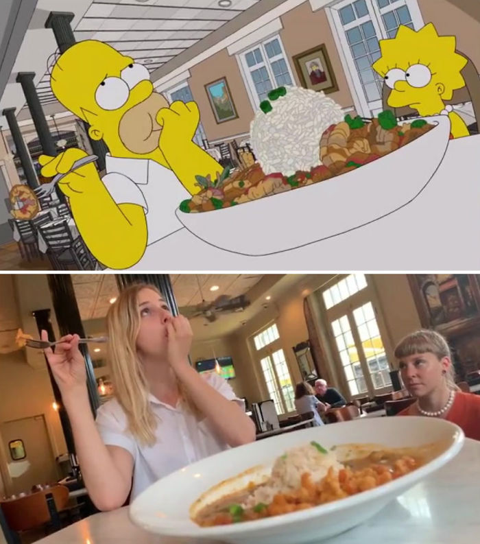 Deux touristes suisses ont recréé l’épisode des Simpson du tour gastronomique de Homer dans 54 restaurants de La Nouvelle-Orléans scène par scène