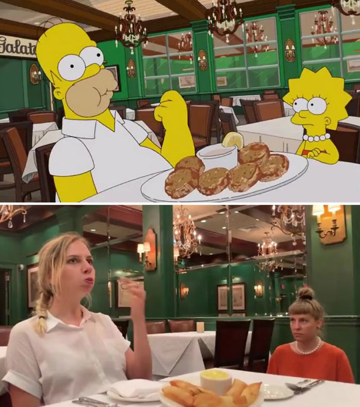 Deux touristes suisses ont recréé l’épisode des Simpson du tour gastronomique de Homer dans 54 restaurants de La Nouvelle-Orléans scène par scène