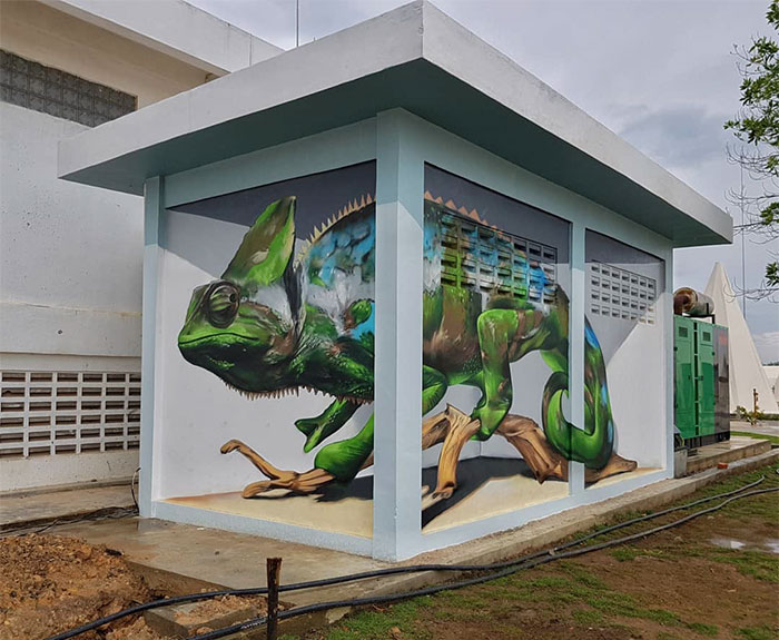 Ce graffeur qui est devenu célèbre pour ses fresques 3D continue à faire ce qu’il fait de mieux (16 photos)